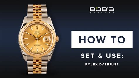 how to change rolex datejust time|Rolex Datejust settings.